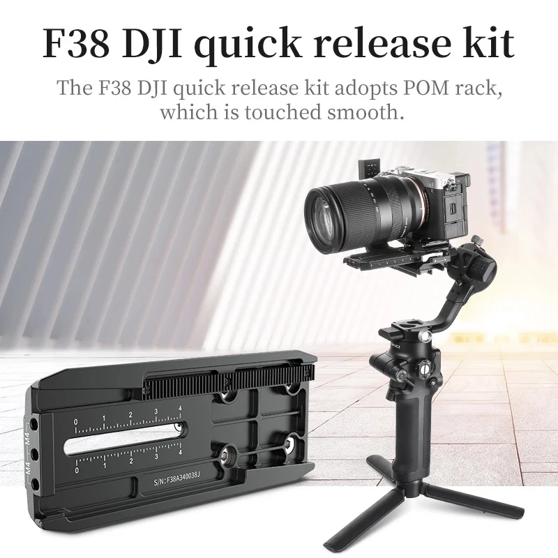 Для RS 2 3 Ulanzi FALCAM F38 crane m3 Zhiyun DSLR Gimbal Plate QR Base Quick Release Kit |