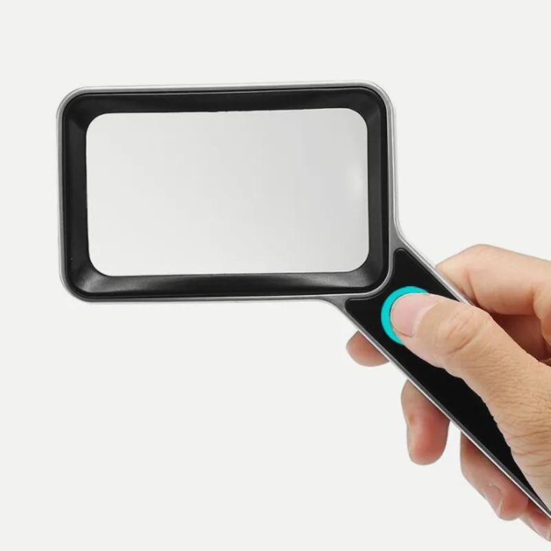 30-кратное увеличительное стекло светодиодная подсветка ручная перезаряжаемая