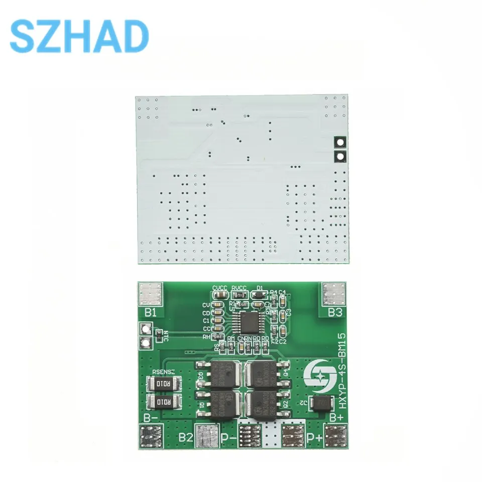 

4S 12.8V 14.4V 16.8V Lifepo4 Li-ion Lipo Lithium Battery Protection Board 18650 BMS 14A limit 20A PCB 4 Cell Pack PCM 3.2V 3.7V