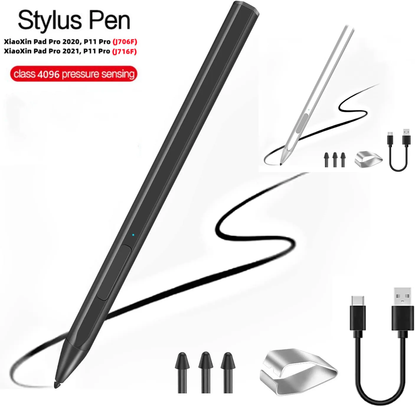 Stylus Pen for Lenovo Tab Xiaoxin Pad Pro P11 Pro 11.5 2020 2021 TB-J706F J716F YOGA Pad Pro 13'' K606F Tablet Touch Pen Pencil