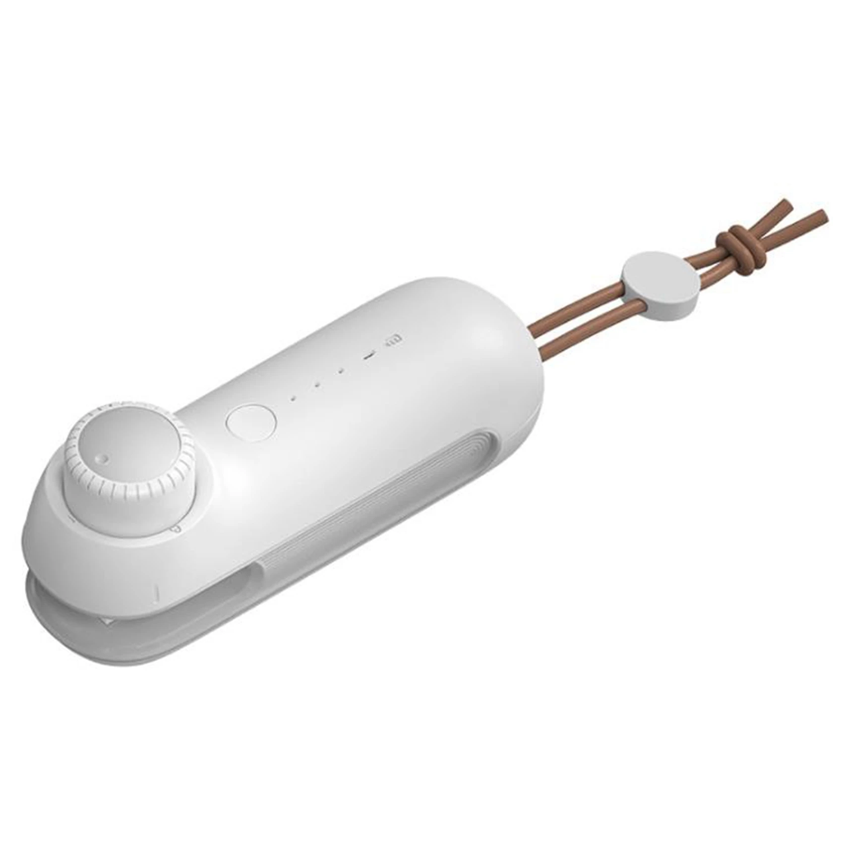 

USB Rechargeable Sealing Machine 3 Gear Adjustment Mini Portable Pressing Heating Vacuum Food Sealer Packer White