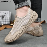 men casual shoes slip on summer men sneakers breathable mens loafers moccasins luxury brand mesh mens low shoes big size 38 48