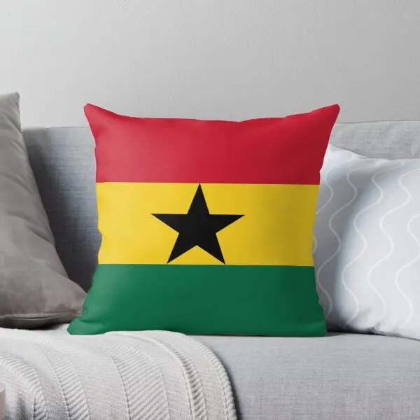 

Flag Of Ghana Printing Throw Pillow Cover Decorative Fashion Comfort Waist Hotel Decor Throw Sofa Office Pillows not include