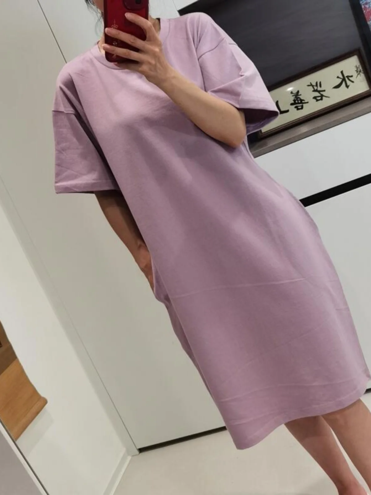 Новинка 2024 летнее уменьшающее возраст ретро со свободной талией однотонное