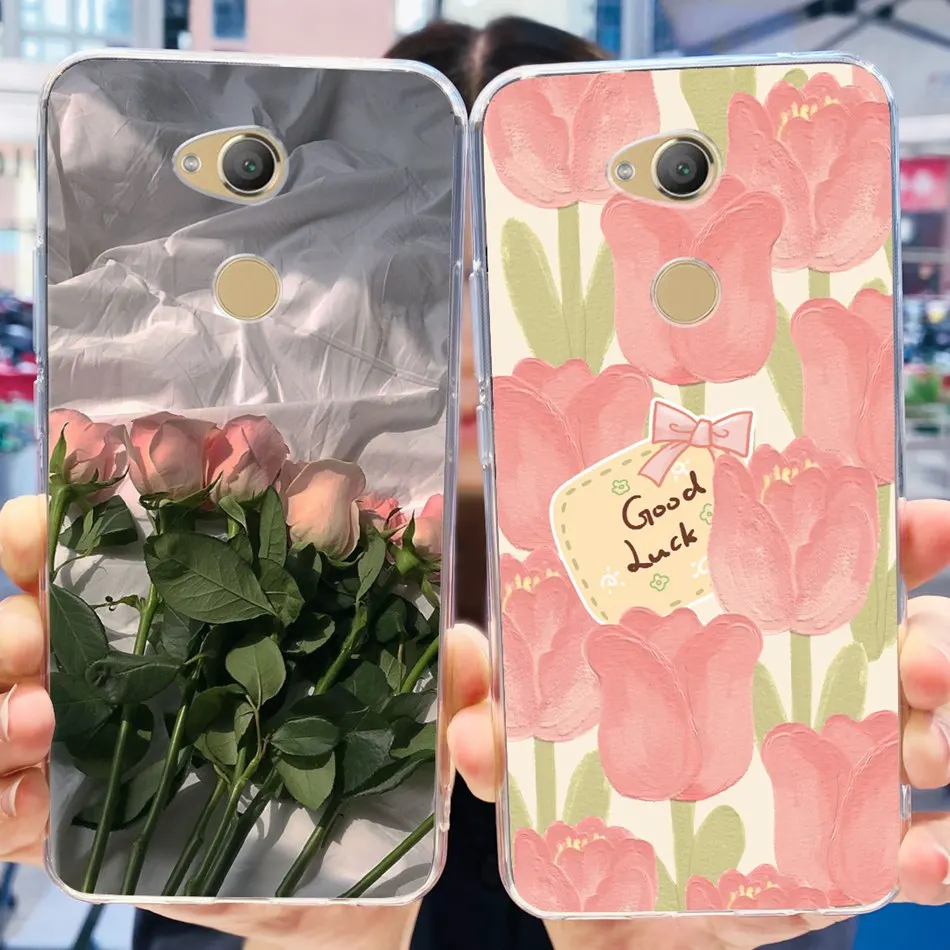 Чехол для Sony Xperia XA2 Ultra / милый чехол с рисунком панды и цветов XA 2 ультрамягкие