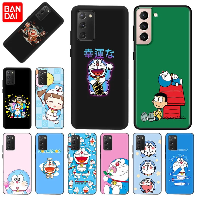 

For Samsung S22 Plus S21 FE S10 S20 Note20 Ultra Cute Doraemon Silicon Phone Case Cover For Galaxy Note 10 Lite 9 8 Fundas Capas