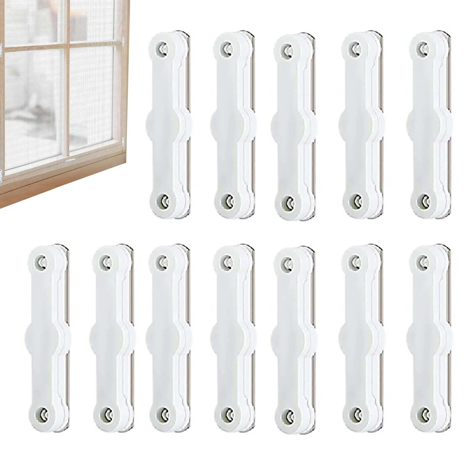 

Screen Window Buckle Creative Self-Adhesive Screen Installation Buckle No Trace Pin-and-Socket Fixing Clip For Kitchen Office