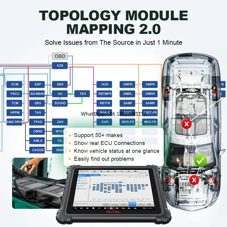 2024 инструмент для программирования ЭБУ autel maxisy ultra ev altar maxis ms909 оригинальный