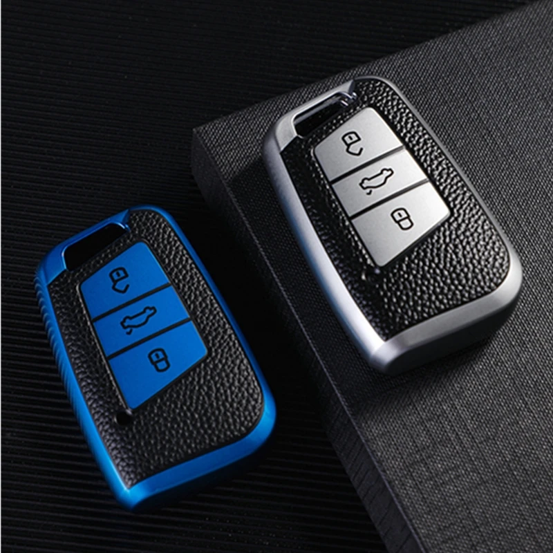 

New TPU Car Key Case Cover Protector Fob Accessories For Skoda Superb A7 Kodiaq For Volkswagen VW Magotan Passat B8 CC MK2 Golf