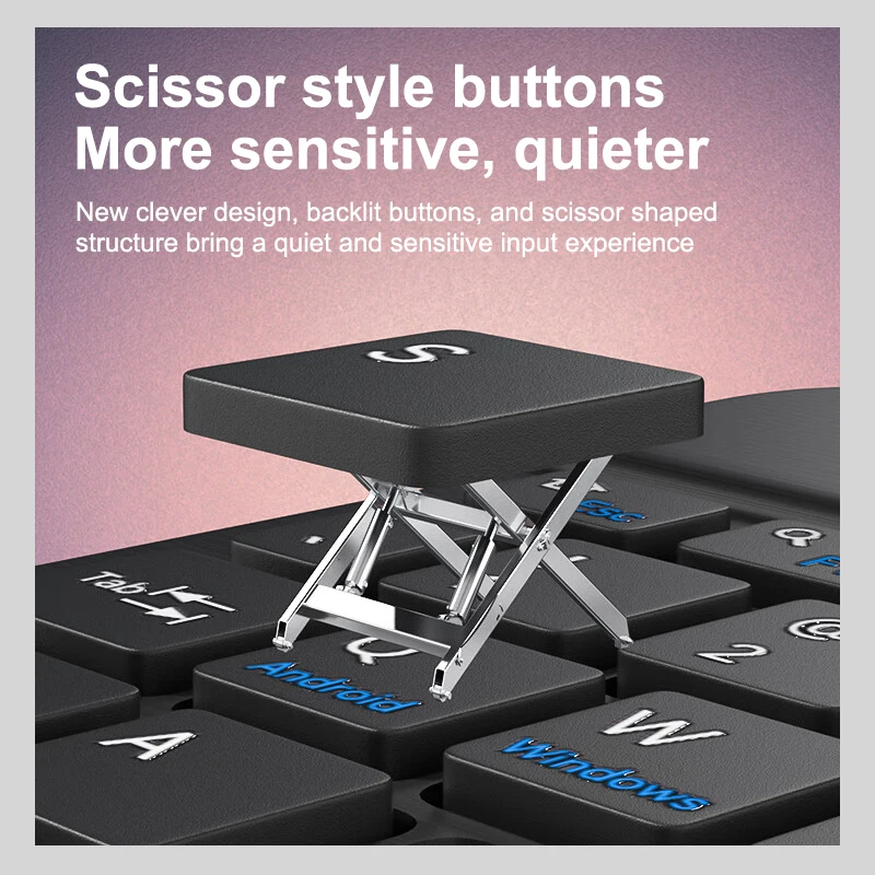 Беспроводная клавиатура с тачпадом ультратонкая мини-беспроводная