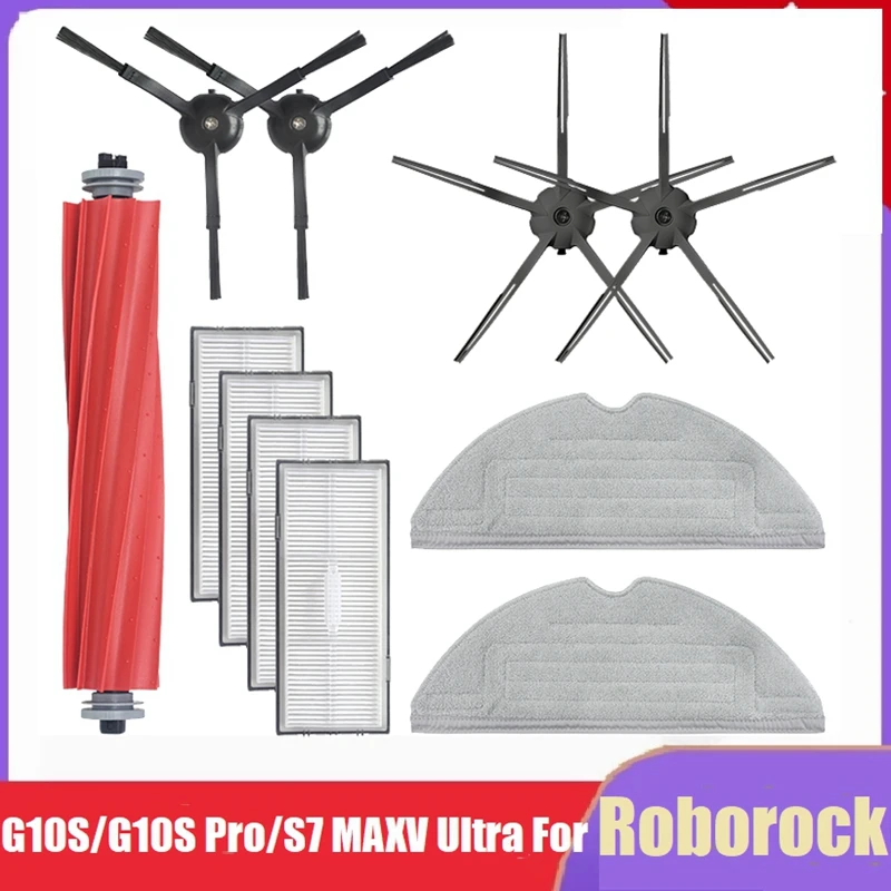 

Accessories Kit For Roborock G10S/G10S Pro/S7 MAXV Ultra Robot Vacuum Filter Main Side Brush Vibrating Mop Cloth