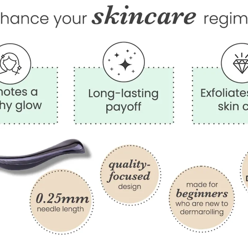 Микро-игла 540 ролик для ухода за кожей лица титановый восстановления волос и