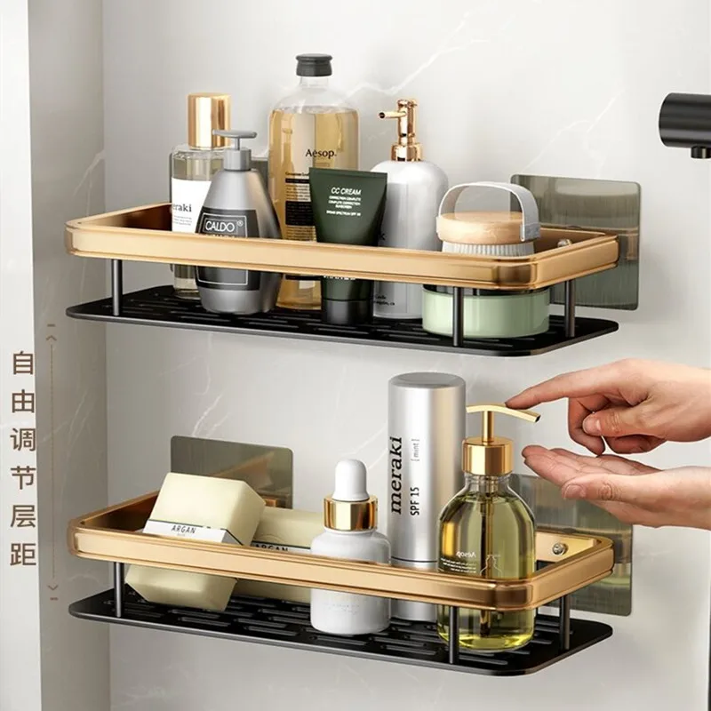 

No Punching Toilet Rack Bathroom Shelf Toilet Toilet Washstand Supplies Wall Hanging Wall Storage Rack Bathroom Accessories