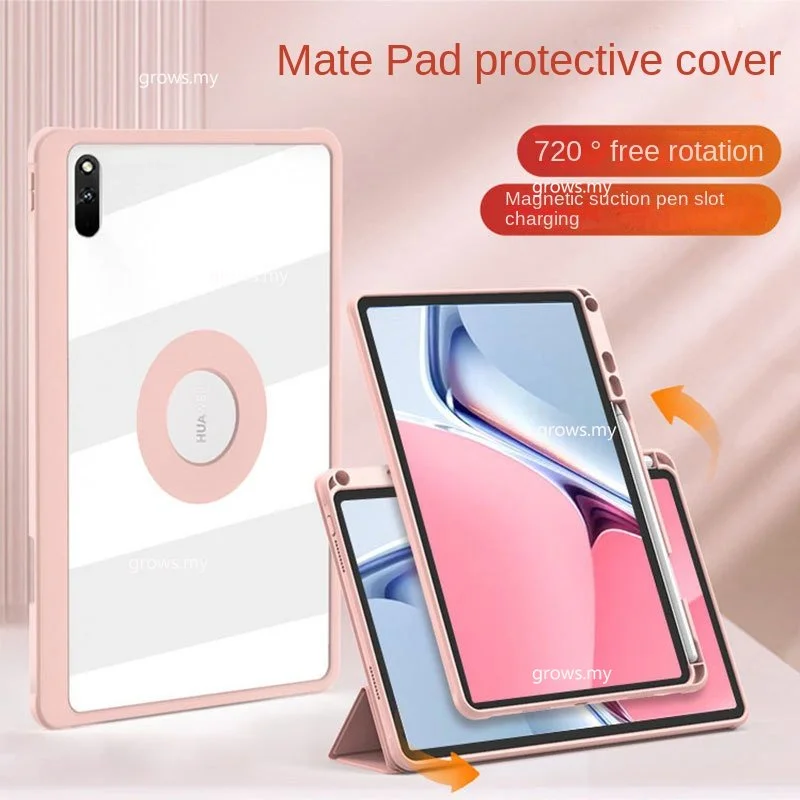 

720 Magnetic Cover For Huawei MatePad 11.5 2023 2021 SE 10.4 Pro 11 10.8 T10 T10S Air 11.5 With Pen Holder Detachable Back Case