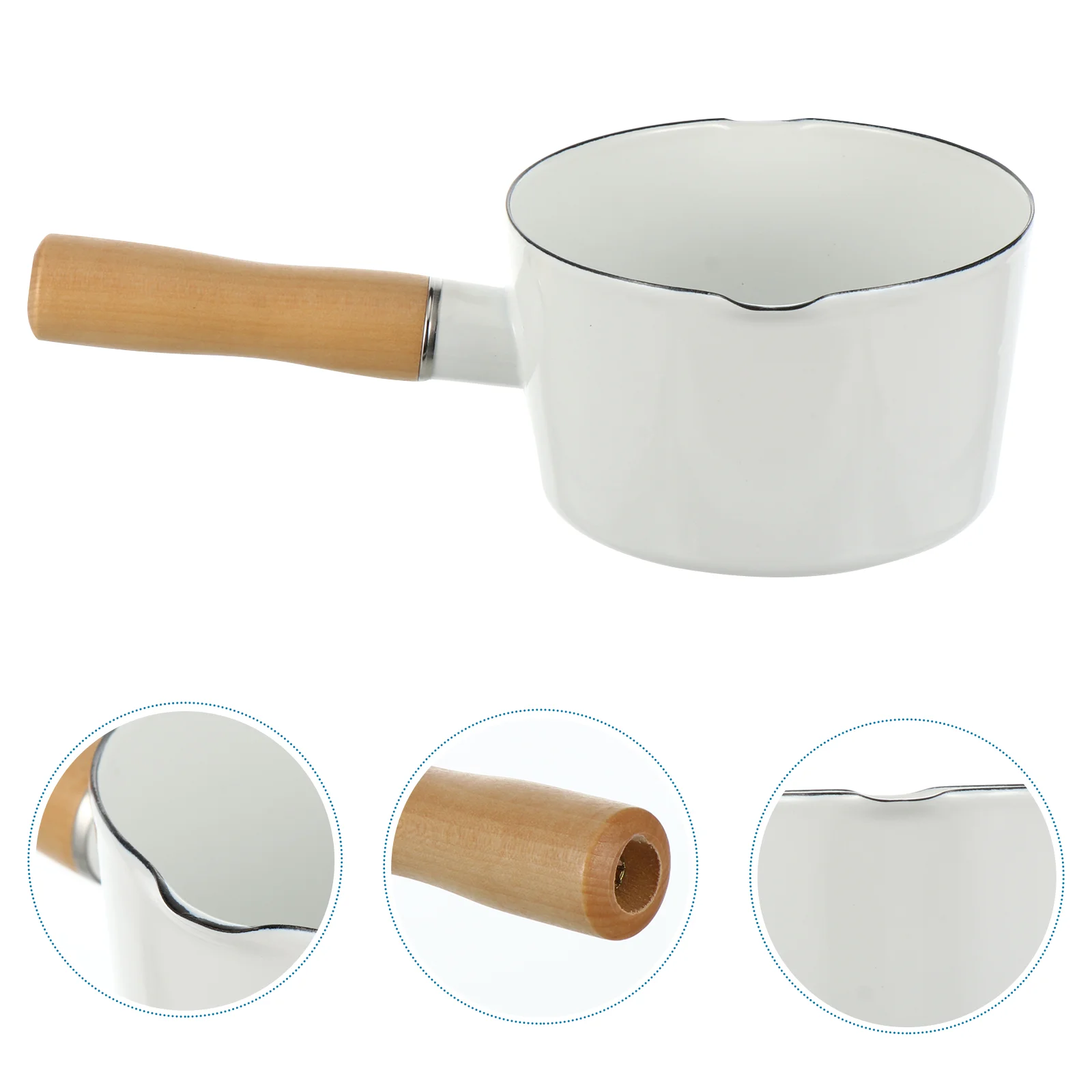 

Enamelware Sauce Pan Small Cookware Chocolate Melter Butter Warmer Pot Enamelware Saucepan