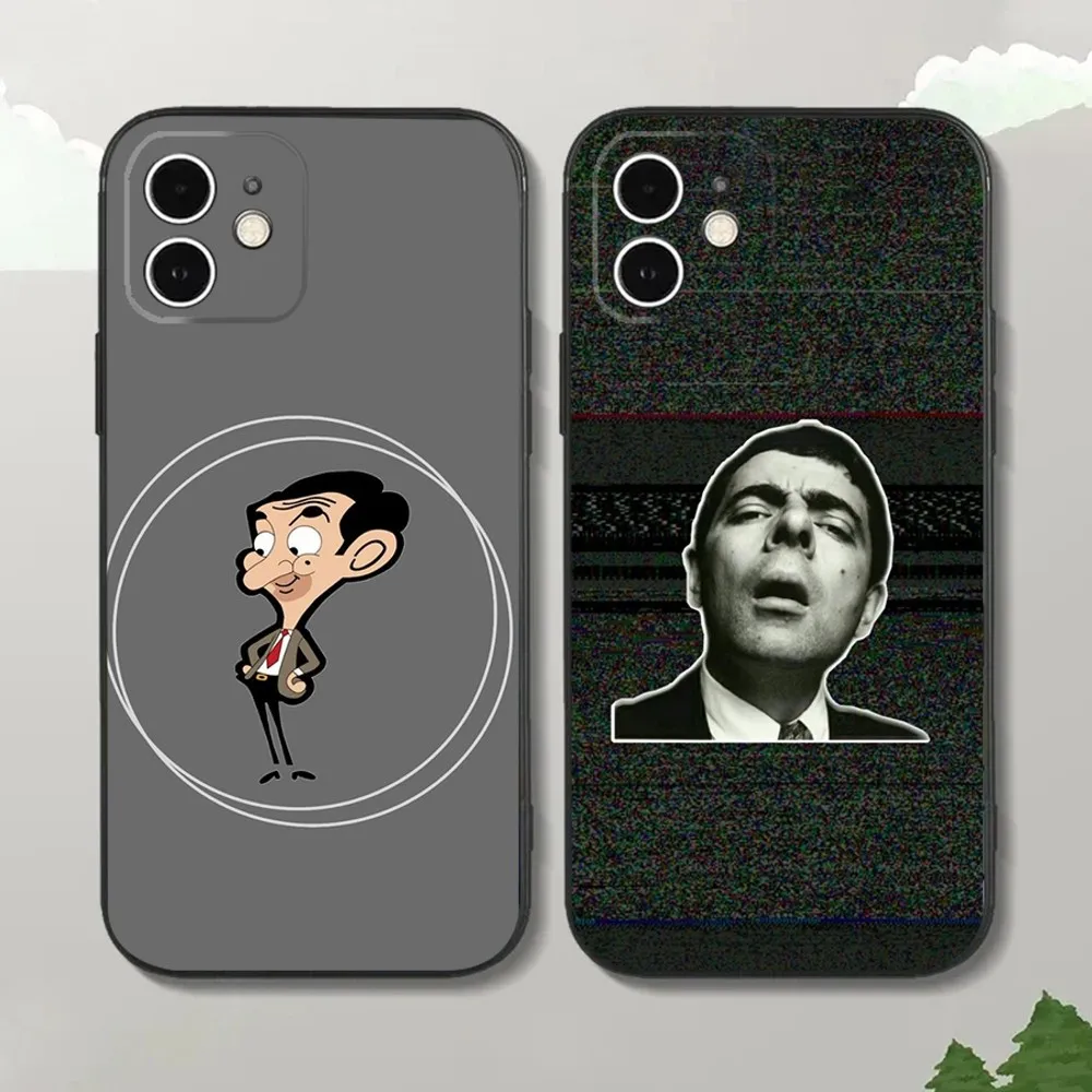 Чехол Силиконовый Mr B-BeanS для iPhone16 15 14 13 12 Mini 11 Pro XR X XS MAX 7 8 Plus