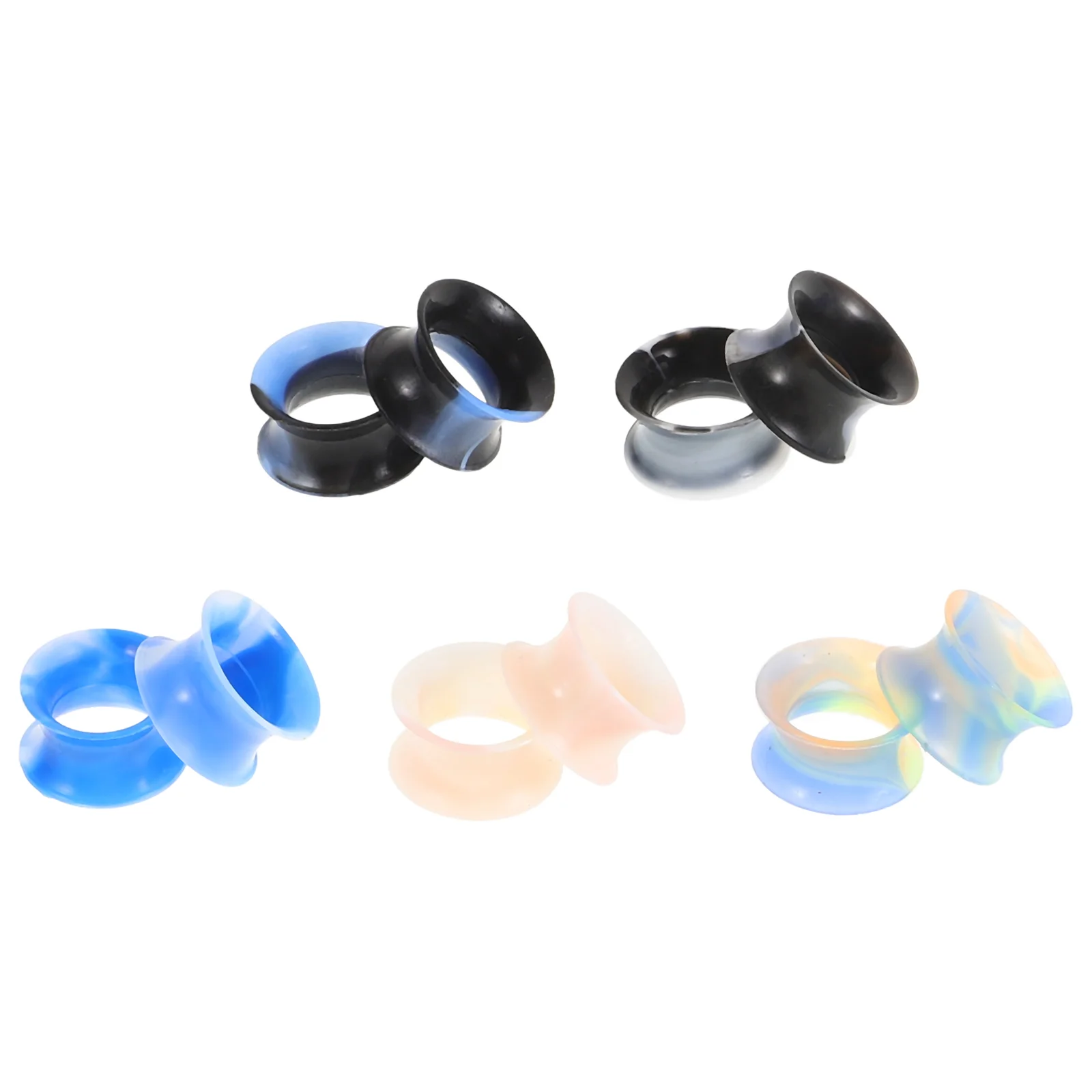 10 шт. заглушки для ушных туннелей силиконовые ушные манометры гибкие затычки