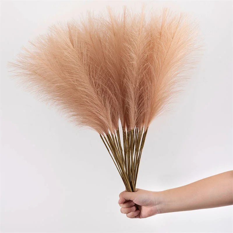 

1pcs Artificial Flower Decorative Pampas Grass Centerpieces for Wedding Christmas Arrangement Garden Home Room Decor Faux Pampas