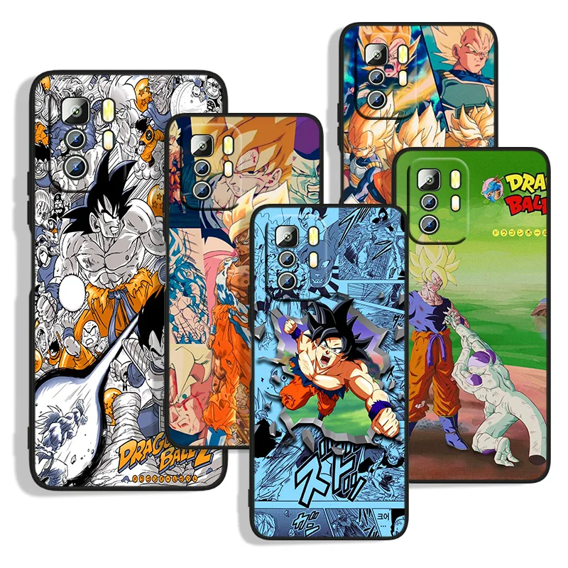 

Dragon Ball Retro Style For Xiaomi Redmi Note 11S 11T 11 10S 10 9T 9S 9 8T 8 7 6 5A 5 4X Pro Black Soft Phone Case Capa