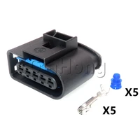 1 set 5 ways car maf mass air flow sealed connector for golf mk4 beetle tdi alh 1j0 973 999 a 1j0973999a auto wire cable socket