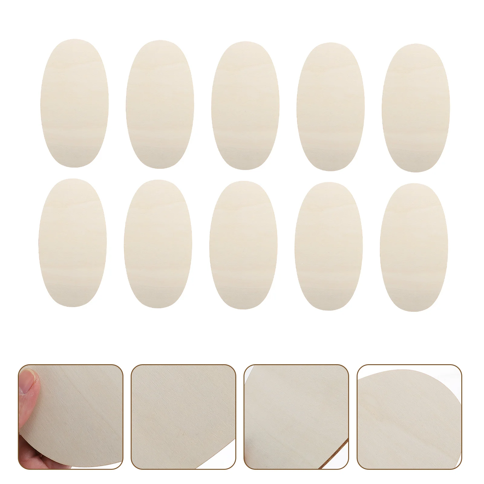

10pcs DIY Crafts Wood Slices Blank Slices Painting Wood Chips DIY Accessories