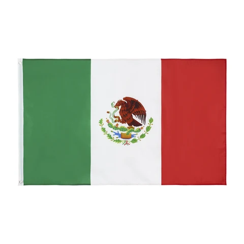 Флаг мексиканского флага флагленда 3x5 фрейсов 90x150 см mx mex мексиканский