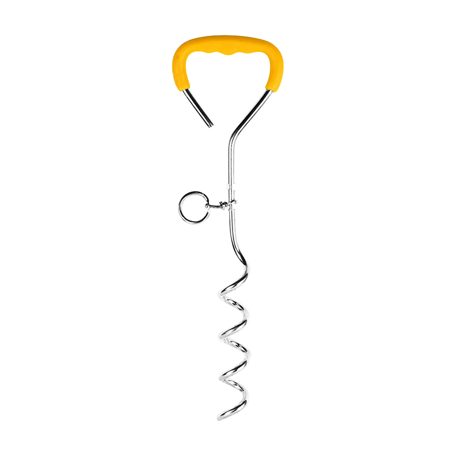 

Прочный винт для питомцев, туристическая наземная стойка с кольцом, с фиксированным ворсом, портативная спираль, устойчивая к попаданию, ул...