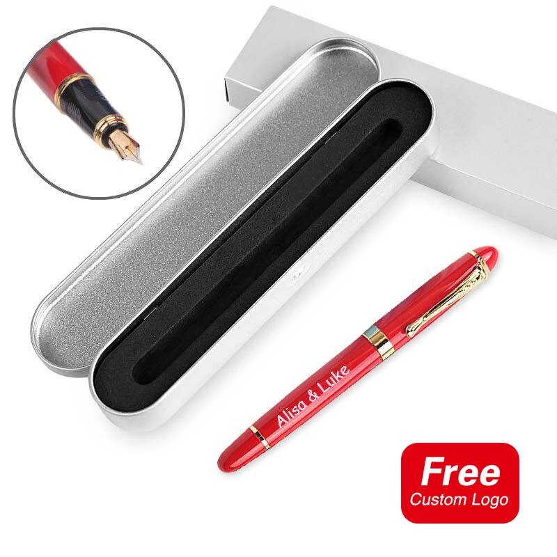 

Fashion Metal Pens Set Private Customized LOGO Schools Offices Supplies Advertising Pens Business Party Stationery Gifts Pens