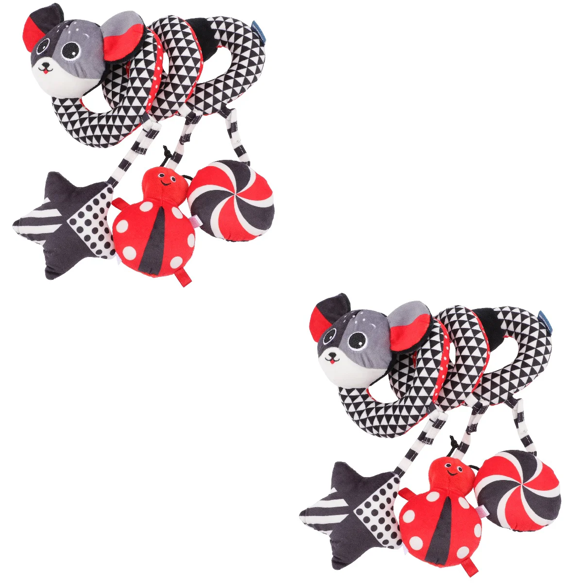 

2pcs Animal Baby Crib Stroller Baby Stroller Rattle Carseat