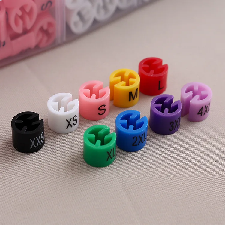100pcs size buckle color adult kids two sides printed round garment plastic hanger size grain