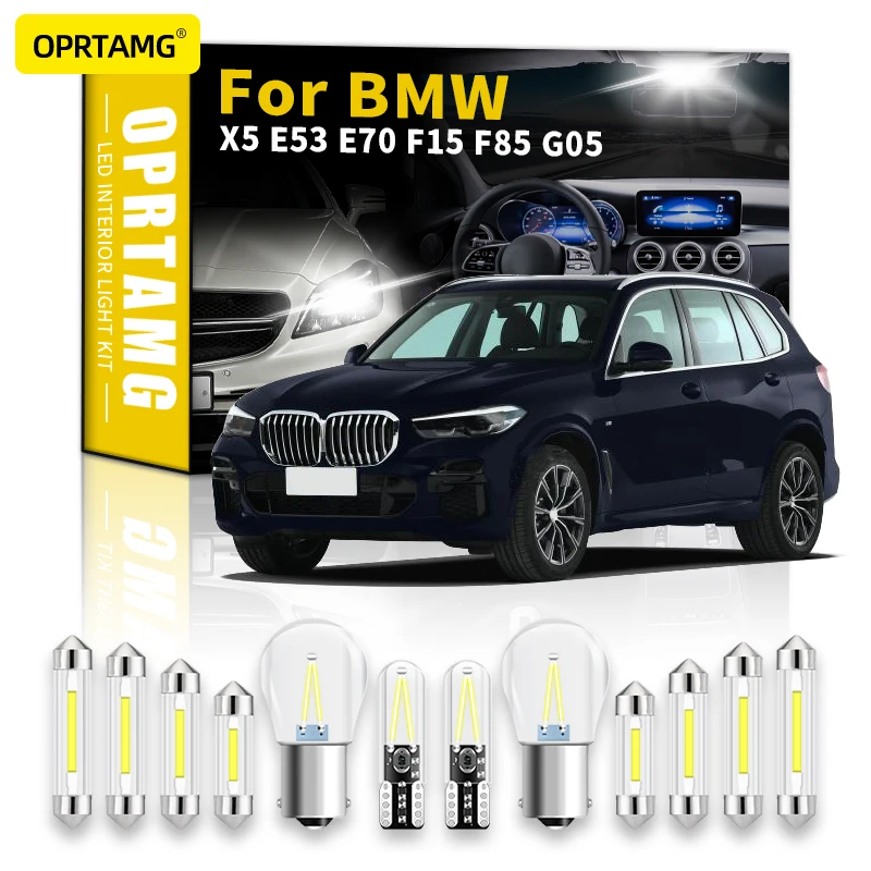 

OPRTAMG Interior LED Light For bmw X5 E53 E70 F15 F85 G05 Canbus Vehicle Bulb Indoor Dome Map Reading Light Auto Lamp Kit