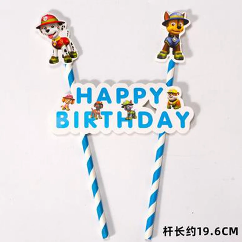 1 шт./лот замороженный Щенячий патруль принцесса торт капкейк Топпер флаг для