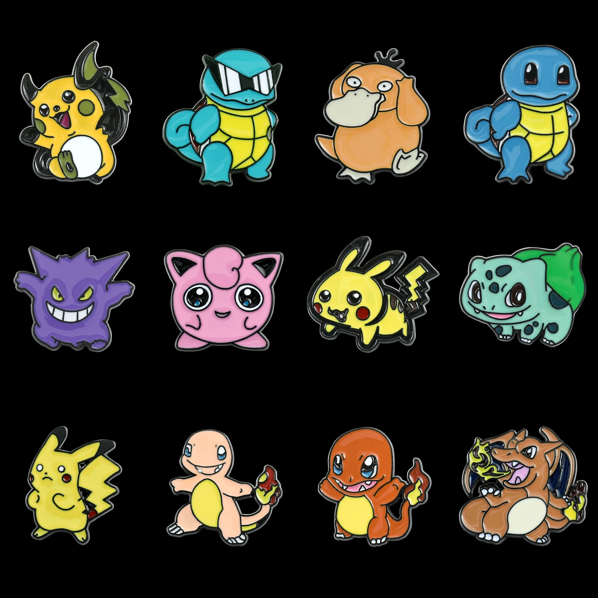 

Pokemon Anime Brooch Jewelry Kawaii Pikachu Gengar Squirtle Cartoon Figure Enamel Badge for Clothing Bakpack Pins Accessories