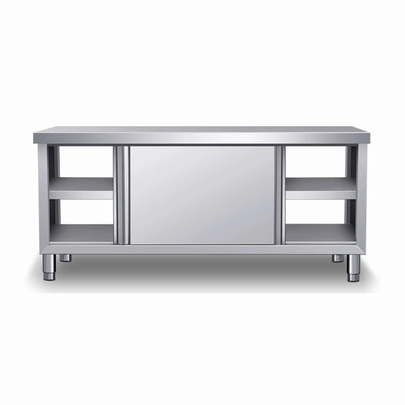 Шкаф для хранения стальной кухонный шкаф верстак из нержавеющей стали Рабочий