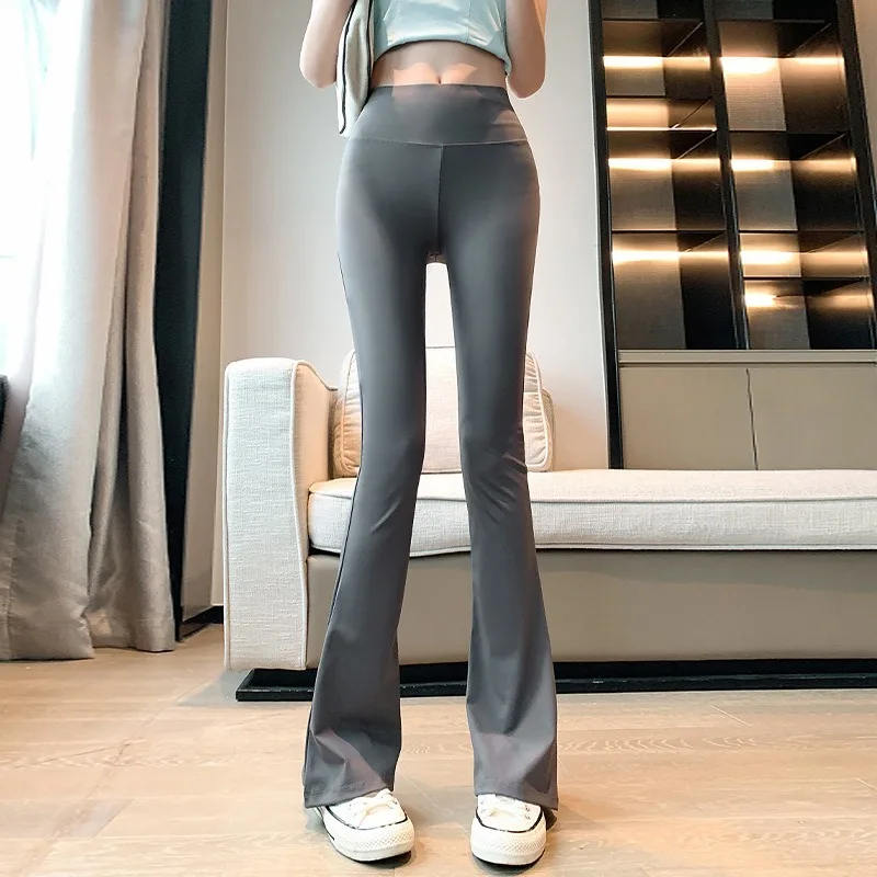 

Korean Vintage Slim Autumn High Waist Casual Flare Pants Female Fahsion Sweet Trousers Sports Pants Plus Size Yoga Pants Slim