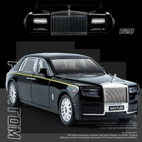 118 scale diecast toy model simulation rolls royce phantom luxury car pull back sound light door openable collection gift kid