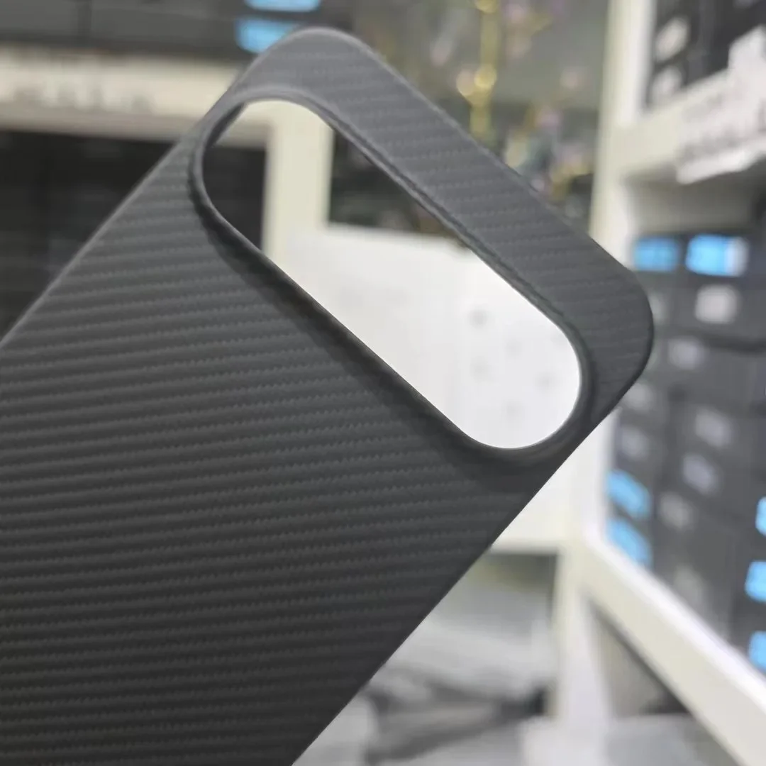 Настоящий защитный чехол из арамидного углеродного волокна 600D для Google Pixel 9 Pro XL 5G