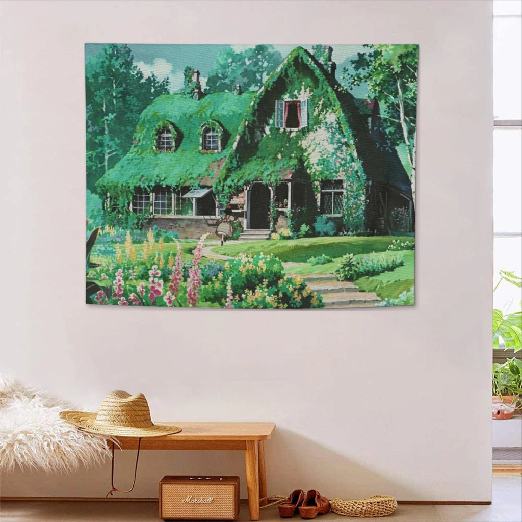 Гобелен из ткани с принтом ведьмы доставки настенная подвесная ткань для спальни