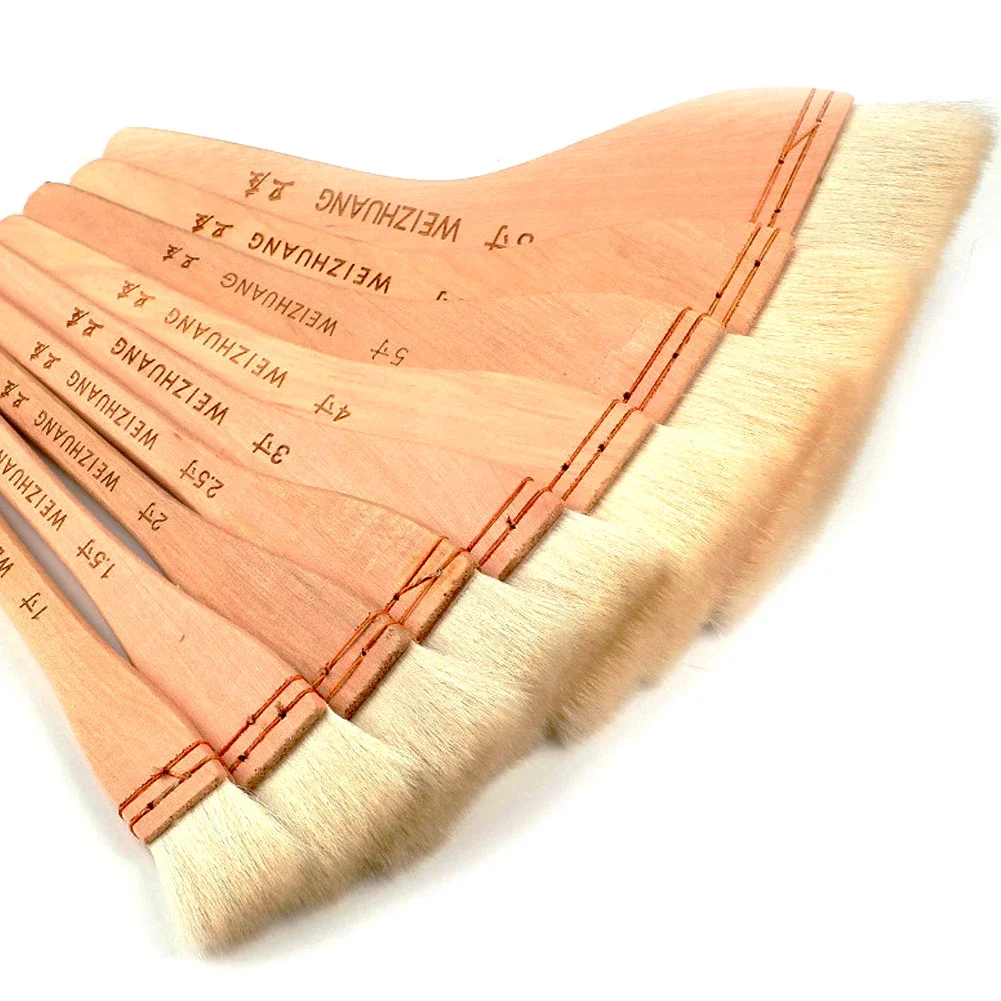 Кисть для рисования из козьей шерсти с памятью и набором деревянных ручек