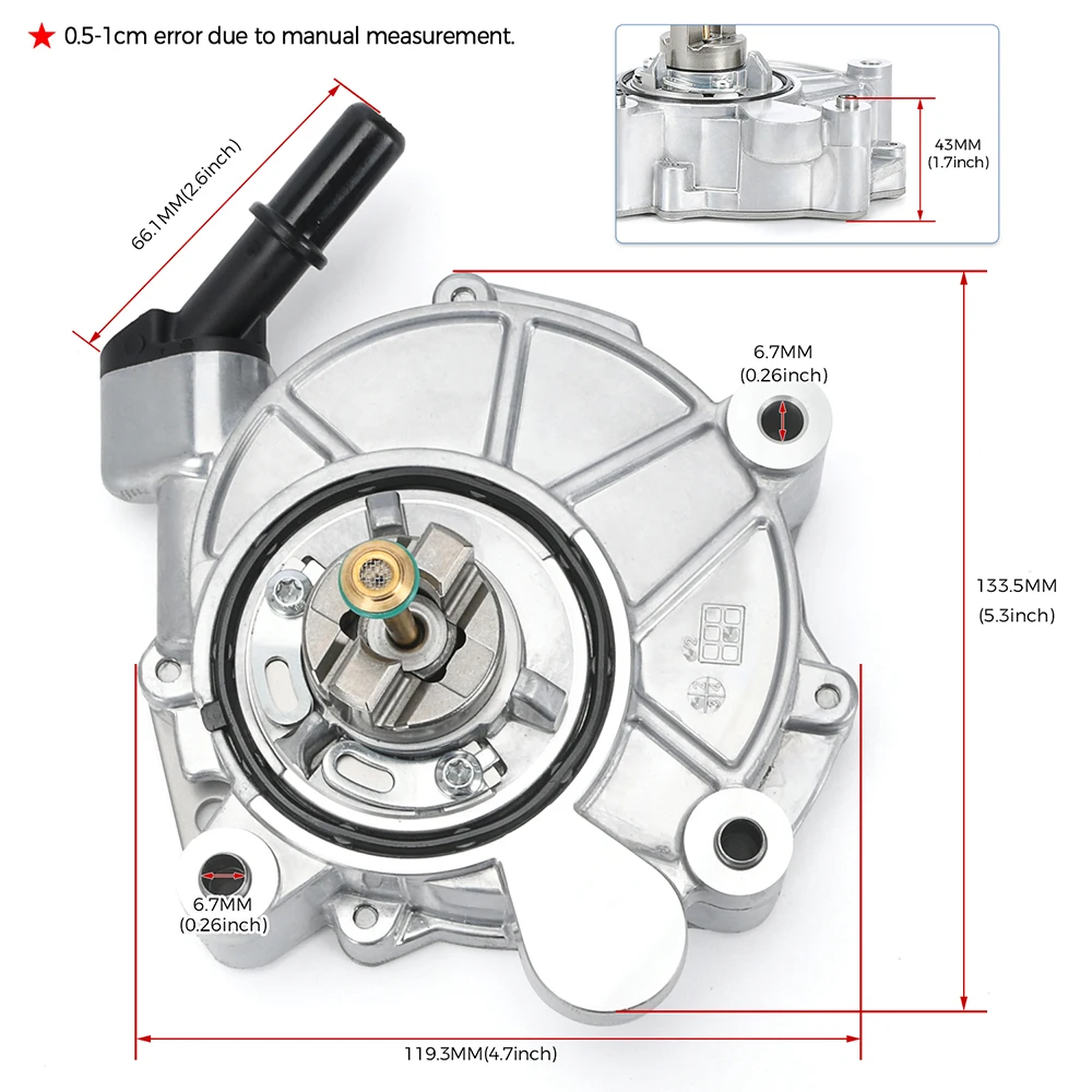 Деталь двигателя тормозной вакуумный насос подходит для газа 3 5 л V6 Ford 13-20 Lincoln