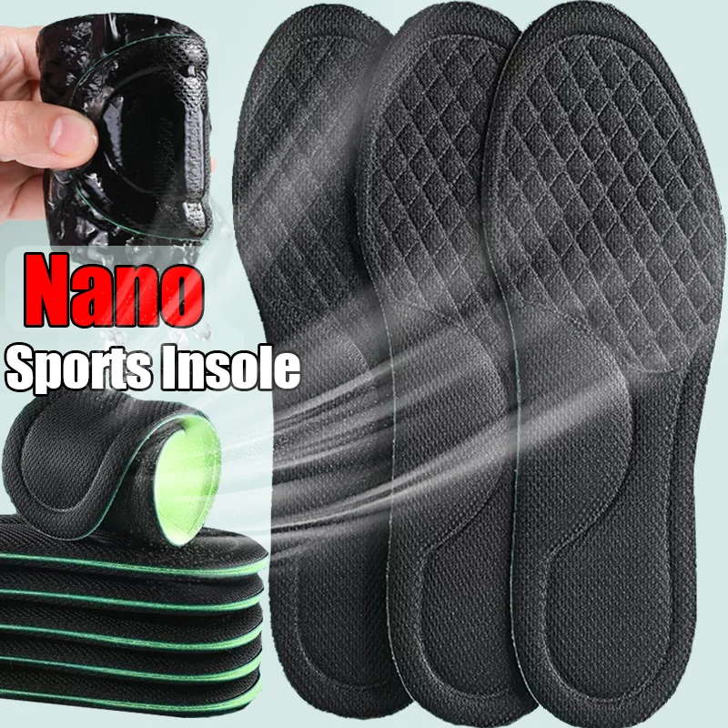 

Nano Memory Foam Insoles Sweat-Absorbing Breathable Deodorant Insole for Feet Orthopedic Sponge Shoe Inserts Running Pad