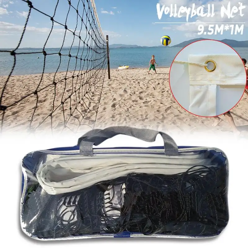 

9.5X1 M Portable Volley Ball Net Volleyball Net Handball Netting Universal Volleyball Accessories For Outdoor Indoor Beach