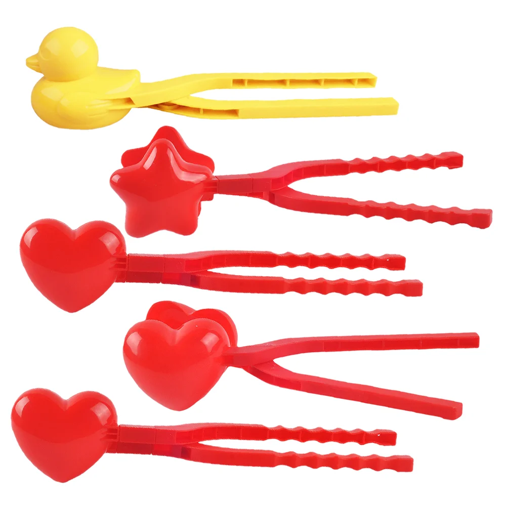 

5pcs Chic Practical Useful Safe Plastic Snowball Clips Snowball Clamps for Girl Boy