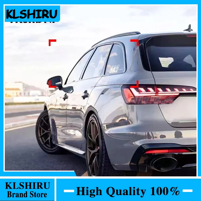 Для AUDI A4 Avant/allroad 2017-2020 2021 2022 черная оконная рамка автомобиля накладка 10 шт. внешние