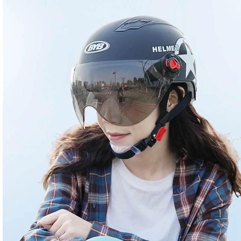 

Motorcycle Helmet 3/4 Open Face Vintage Moto Helmet Moto Capacete De Moto Men Women Moto Scooter Motorbike Helmet Half Helmet