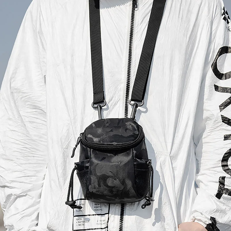 

New Japanese Style Messenger Backpack Casual Shoulder Bag Small Waist Bag Men and Women Mobile Phone Wallet Storage Bag