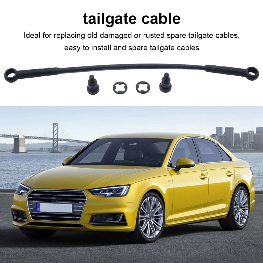 

Car Left Right Tailgate Cable Lift Support Strap Rear Tail Gate Wire with Bolts Accessories Replacing Parts 16 Inch