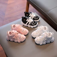2022 spring autumn children casual sports shoes boys breathable mesh korean version girls baby shoes black white pink size 21 30