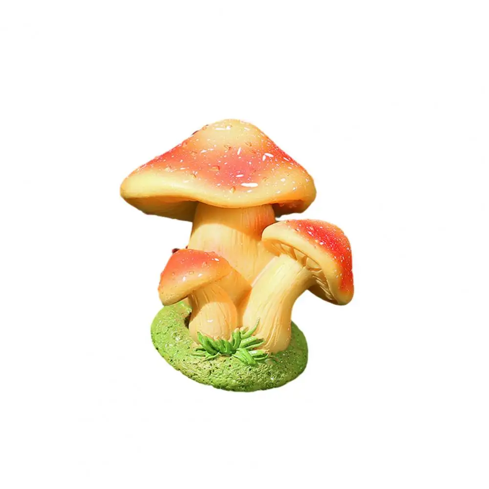 

Artificial Mushroom Model Vibrant Miniature Mushroom Statues for Diy Fairy Gardens Realistic Colorful Ornaments for Crafting