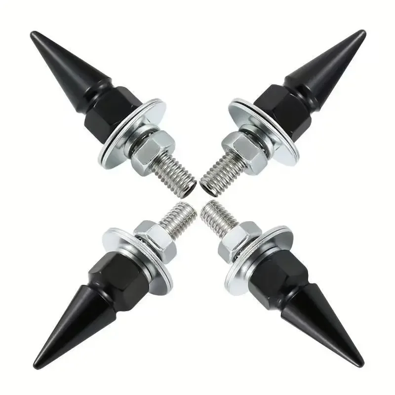 

1/4 шт. M6 крепежный винт для номерного знака M6 с резьбой заостренные крепежные детали из алюминиевого сплава красочная универсальная прокладка для стайлинга автомобилей